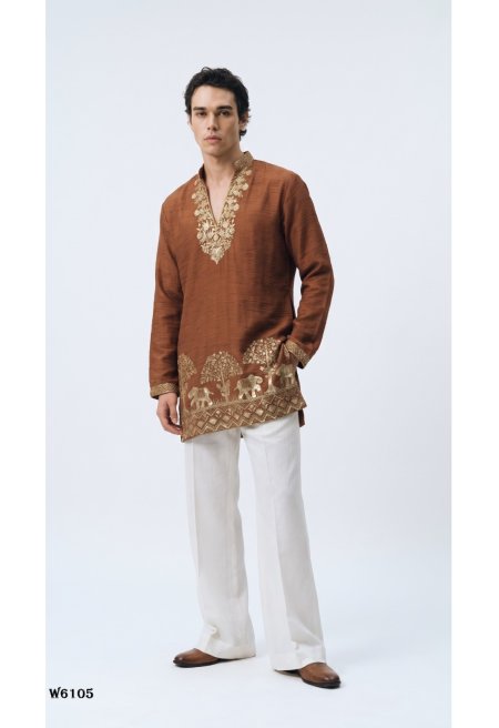 Outluk Wedding Vol 61 Lachaka Mens Kurta With Boot Cut Pant 